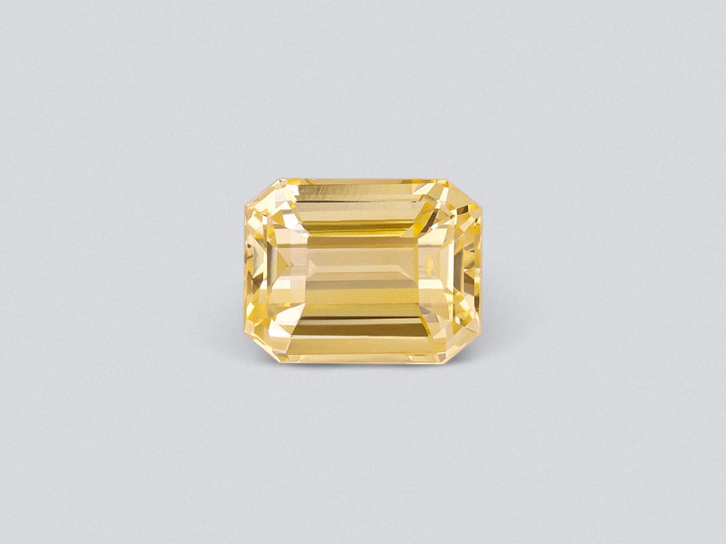 Unheated yellow octagon cut sapphire 3.07 carats, Sri Lanka Image №1