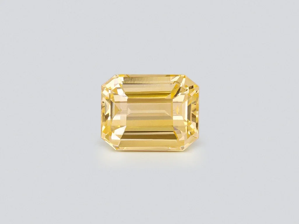 Saphir jaune taille octogonale non chauffé 3,07 carats, Sri Lanka Image №1