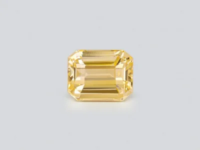 Saphir jaune taille octogonale non chauffé 3,07 carats, Sri Lanka photo