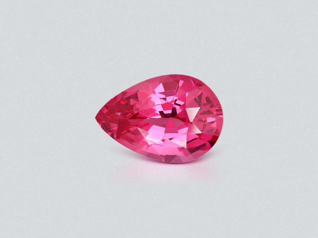 Vibrant pink pear-cut Mahenge spinel 1.15 carats, Tanzania Image №1