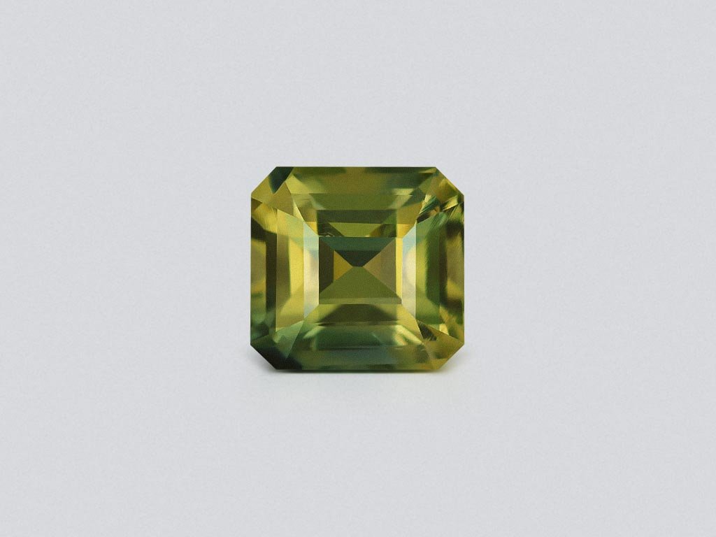 Unheated Bi-color asscher-cut sapphire 1.55 carats, Madagascar Image №1