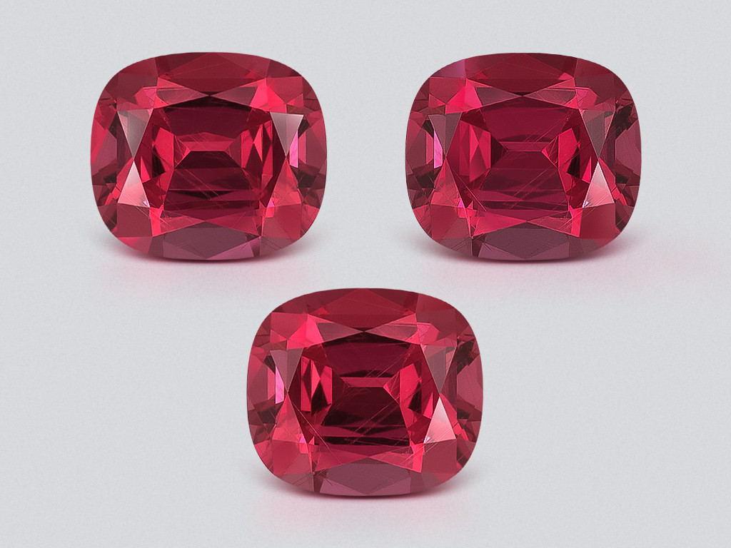 Satz rhodolith-granat im kissenschliff 6,50 karat,  Madagaskar Image №1
