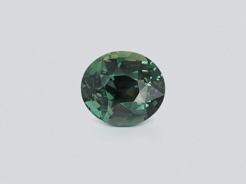 Unbehandelter, runder grüner saphir 4,65 karat, Sri Lanka Image №1