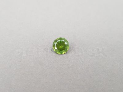 Large russian demantoid with horse tail like inclusion 3.35 ct photo