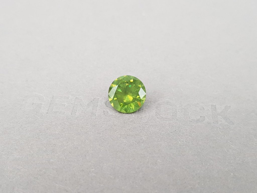 Large russian demantoid with horse tail like inclusion 3.35 ct Image №3