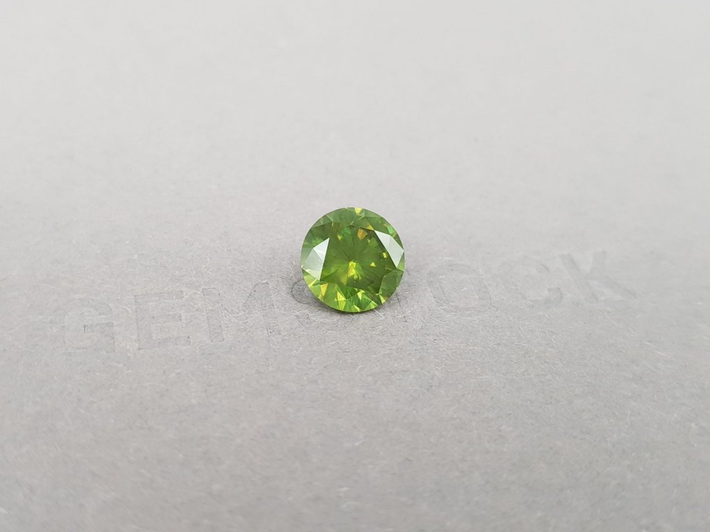 Large russian demantoid with horse tail like inclusion 3.35 ct Image №2