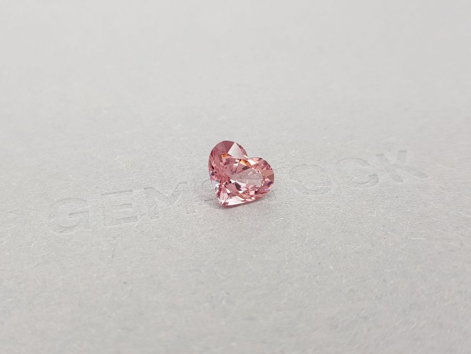Pink spinel with orange tone in heart shape 2.36 ct, Burma Image №2