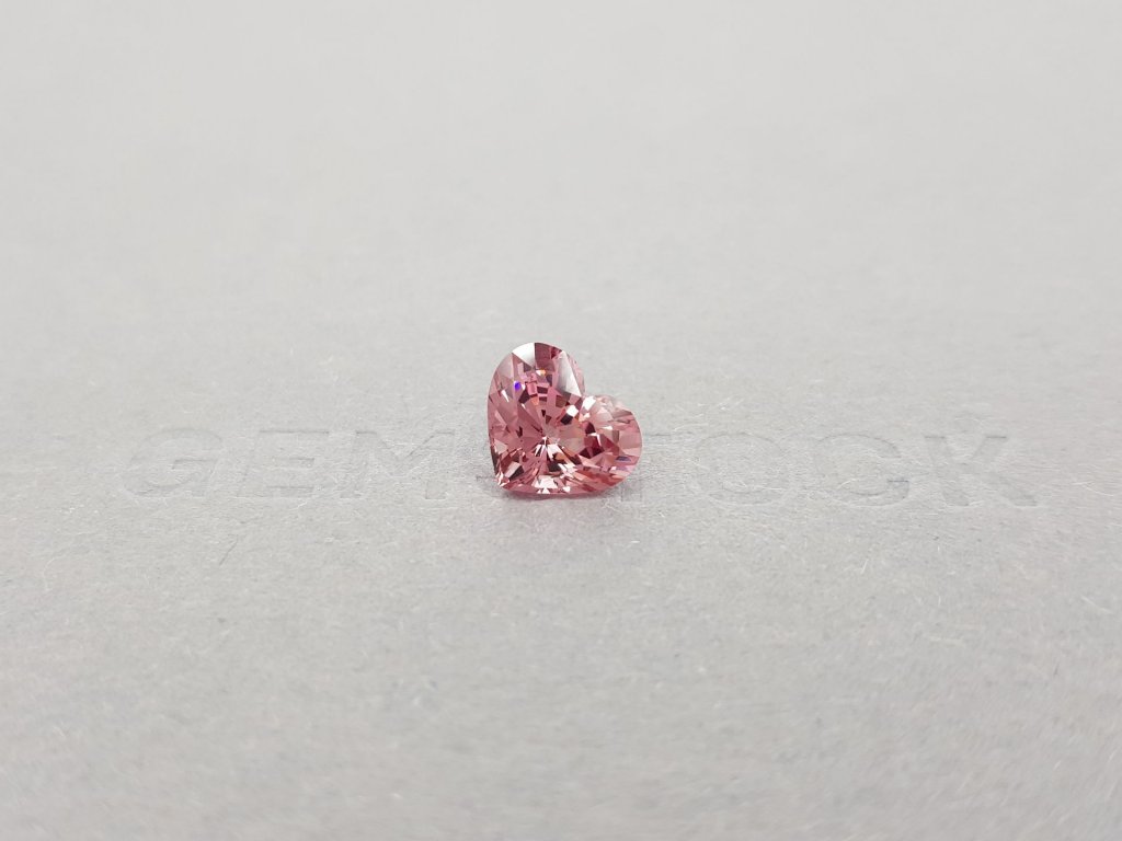 Pink spinel with orange tone in heart shape 2.36 ct, Burma Image №1