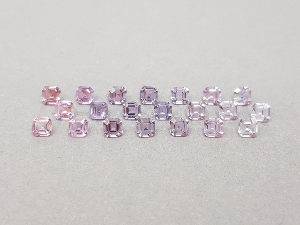 Set of 21 Asscher cut spinels 6.67 carats Image №1