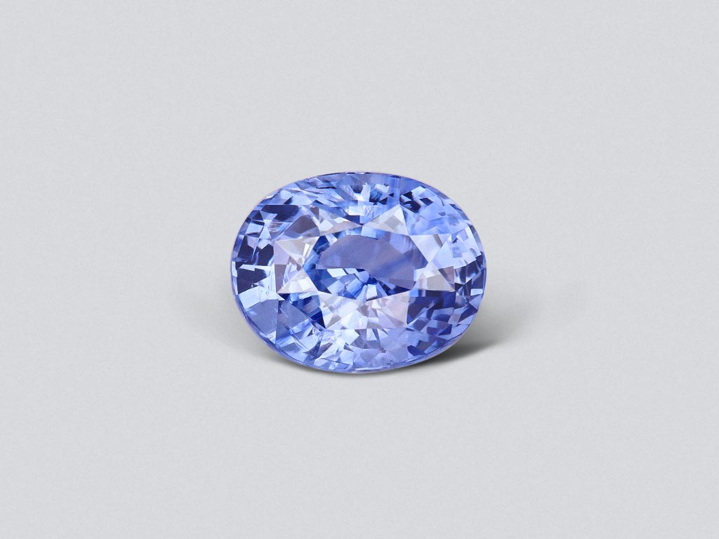 Cornflower blue sapphire in oval cut 3.03 carats, Sri Lanka Image №1