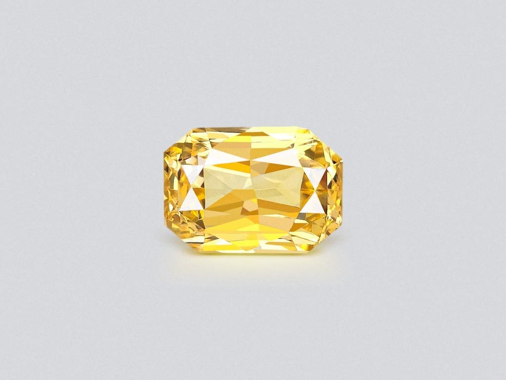 Saphir jaune taille radiant non traité 11,19 carats, Sri Lanka Image №1