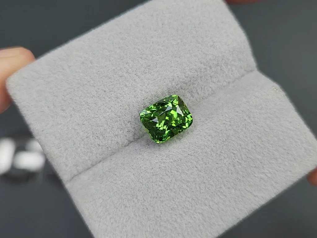 Granate tsavorita verde talla cojín 3,01 quilates, Tanzania Image №4