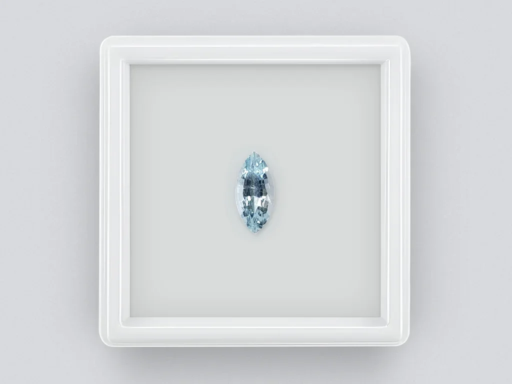 Marquise cut aquamarine 1.04 carats, Africa Image №1