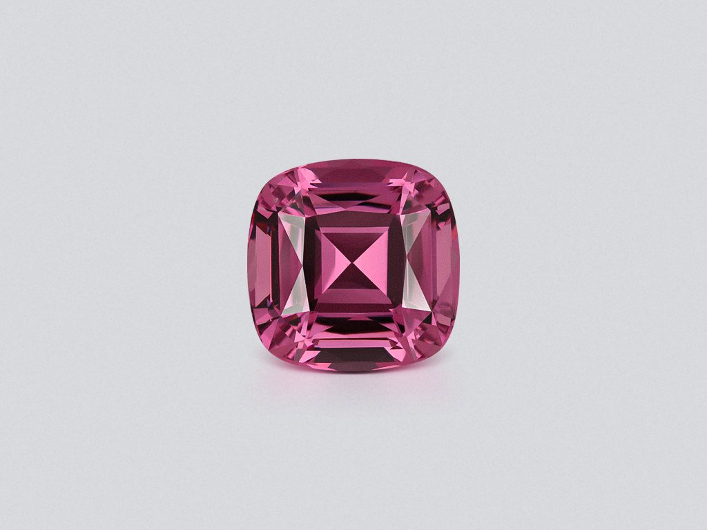 Pink garnet cushion cut 7.19 carats, Tanzania Image №1