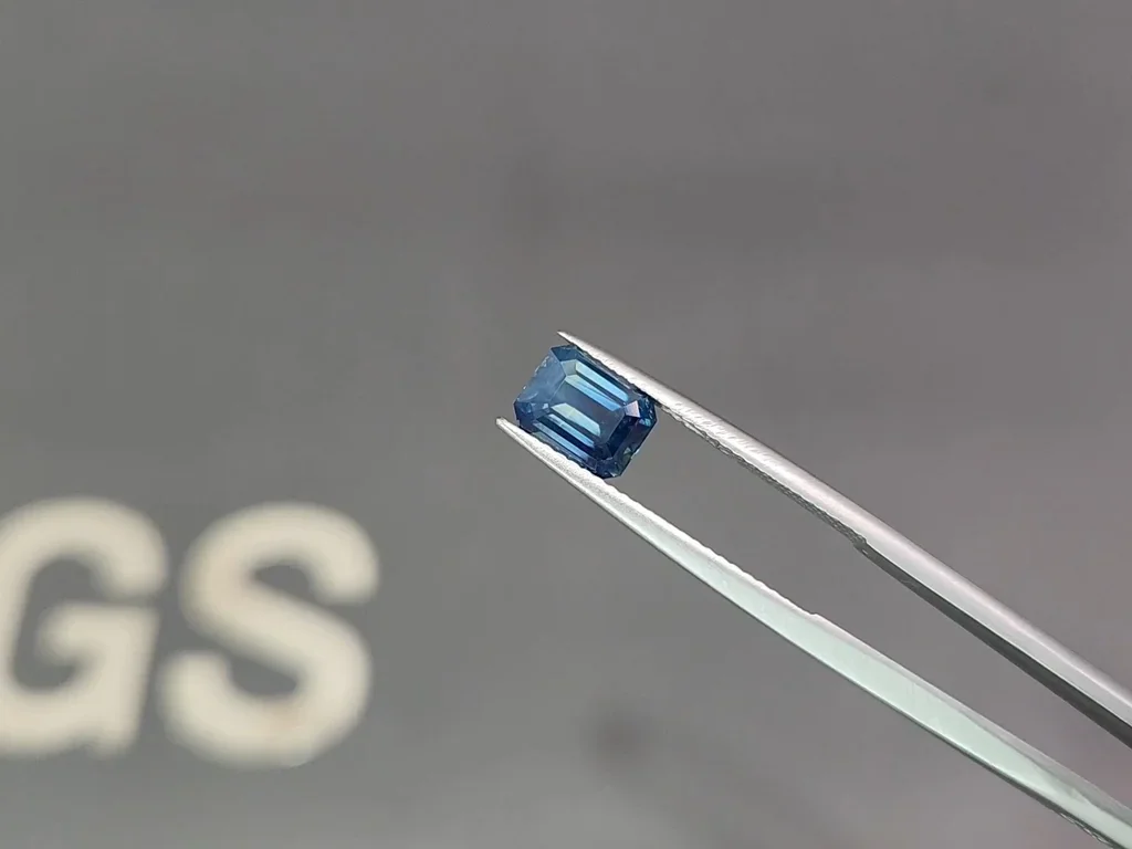 Saphir octogonal bleu sarcelle non chauffé 2,02 carats, Sri Lanka Image №3