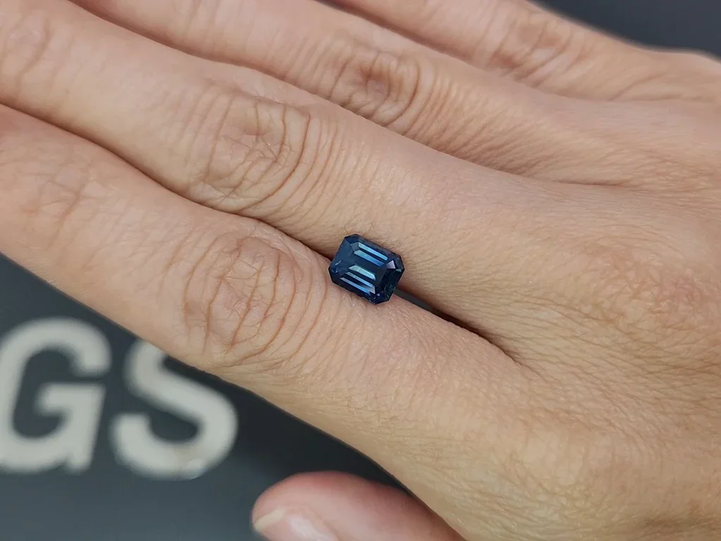 Saphir octogonal bleu sarcelle non chauffé 2,02 carats, Sri Lanka Image №2