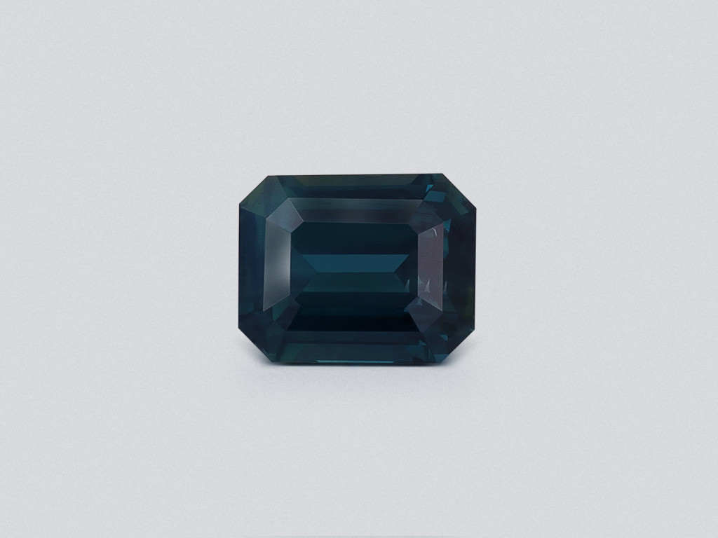 Saphir octogonal bleu sarcelle non chauffé 2,02 carats, Sri Lanka Image №1