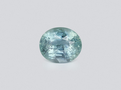 Zafiro verde azulado de talla ovalada de 4,79 quilates, Sri Lanka photo