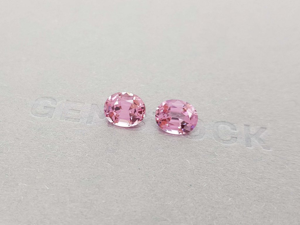 Pair of oval cut pink spinels 4.46 ct, Pamir Image №3