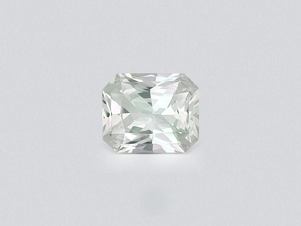 Kunzite light green radiant cut 7.94 carats, Pakistan Image №1