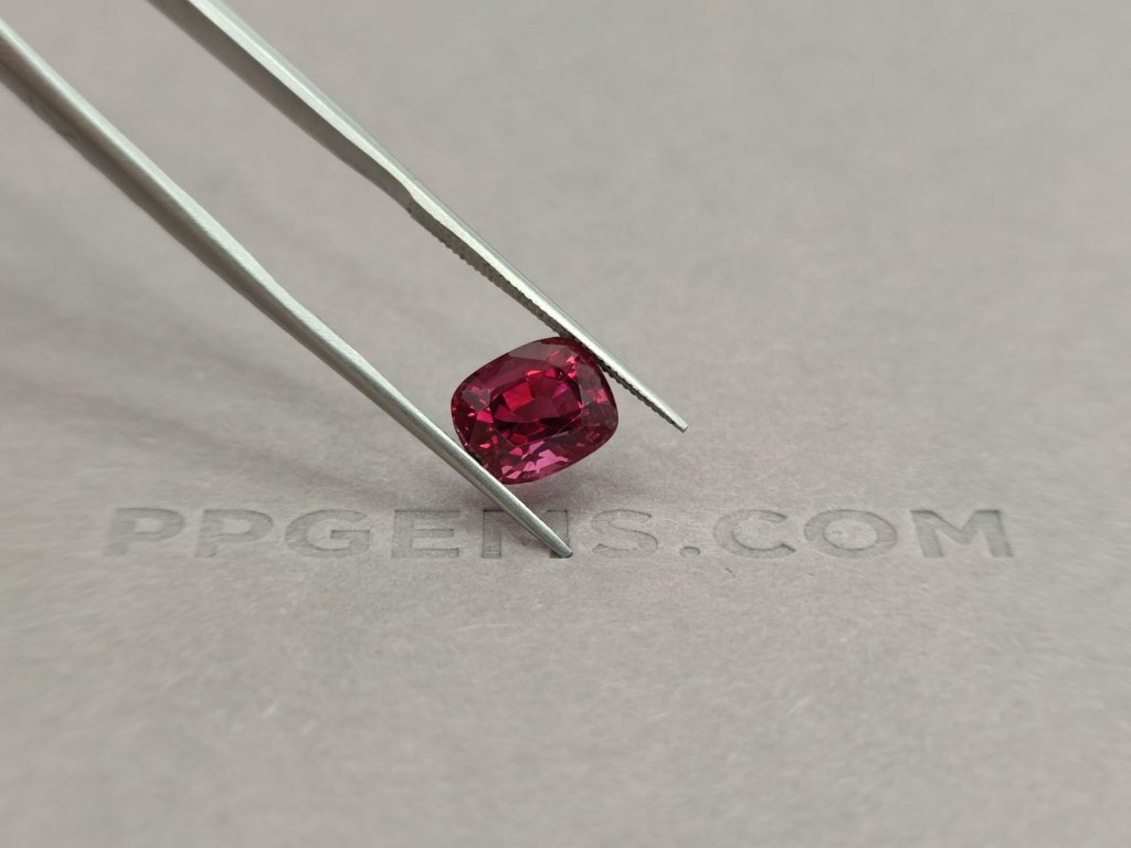 Burmese red spinel, cushion cut 3.26 ct Image №5
