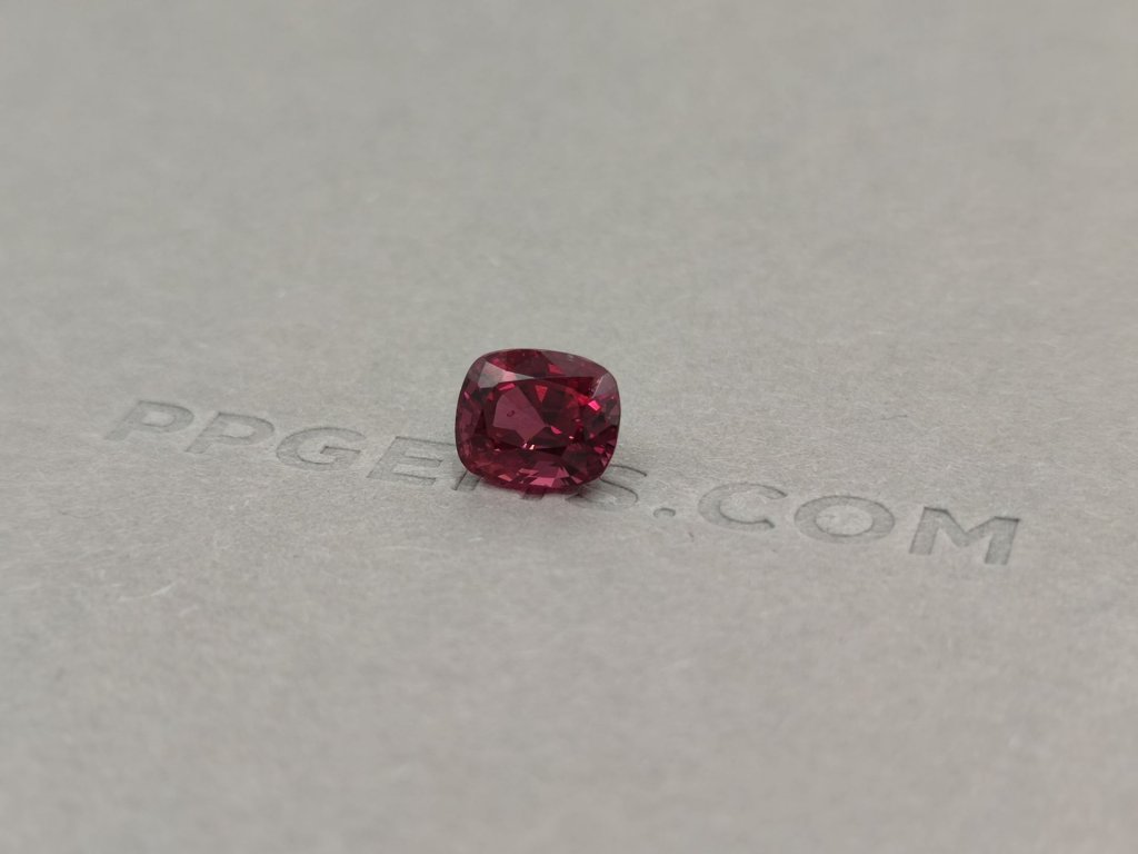 Burmese red spinel, cushion cut 3.26 ct Image №3