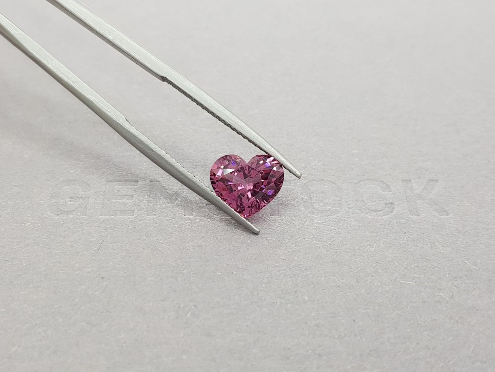 Intense purple heart cut spinel 2.46 ct, Burma Image №4
