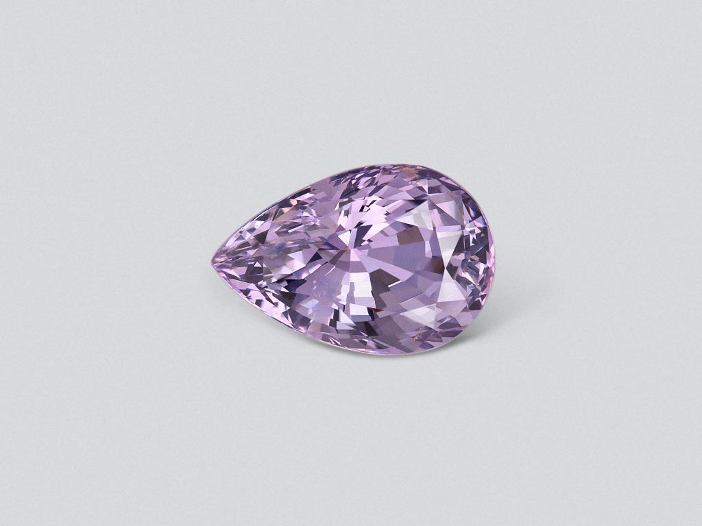 Lavender spinel 3.15 carats in pear cut, Burma Image №1