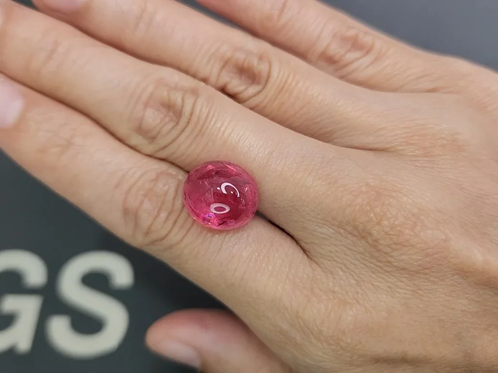 Large spinelv Mahenge Vivid Pink cabochon cut 15.20 carats, Tanzania Image №2