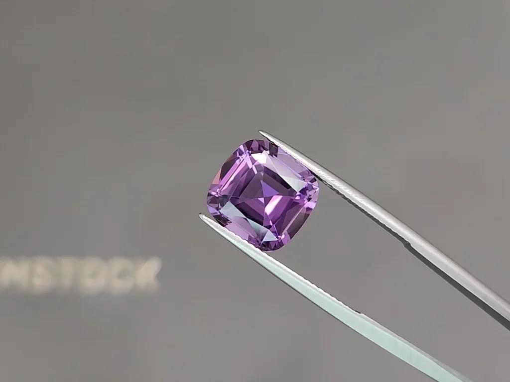 Cushion cut amethyst 4.99 carats, Brazil   Image №3