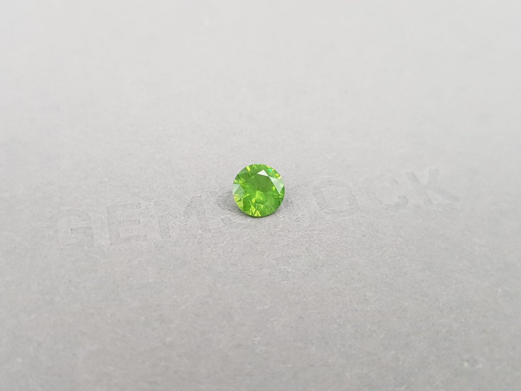 Demantoid with horse tail like inclusion1.09 ct, Ural Mountains, Russia Image №2