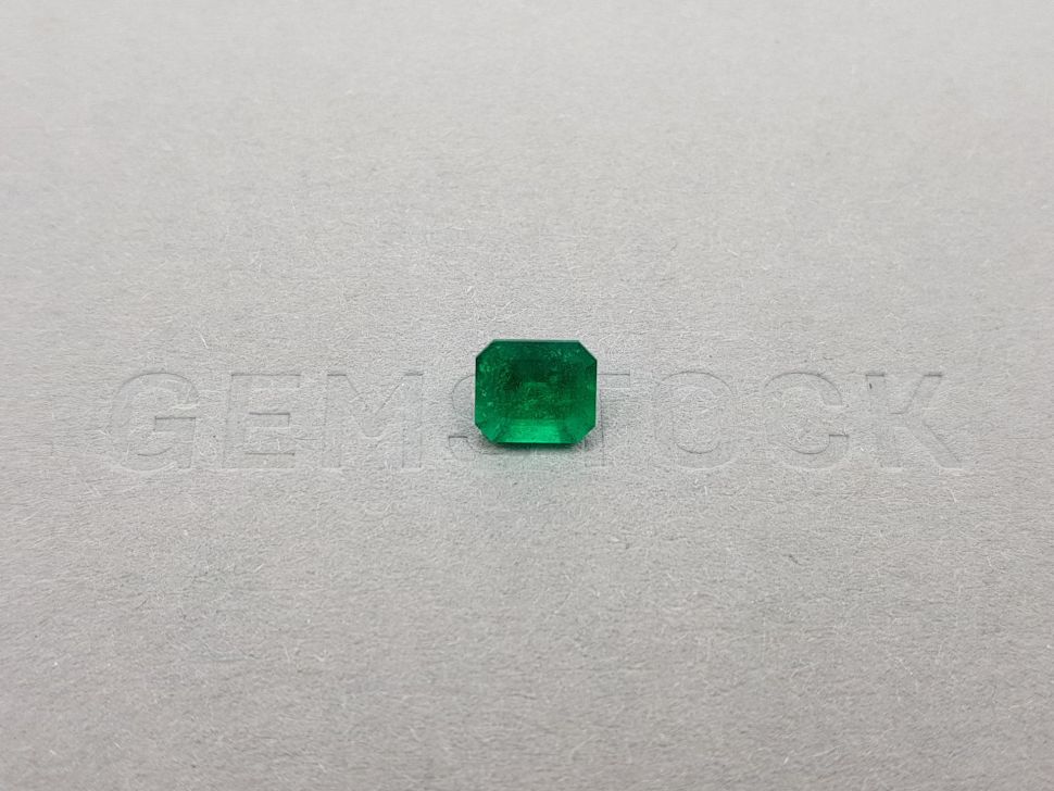 Intense emerald octagon cut 1.32 ct, Colombia Image №1