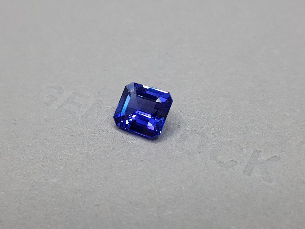 Blue tanzanite octagon cut 4.35 ct Image №3