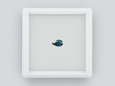 Saphir de Madagascar taille poire 0,86 ct photo