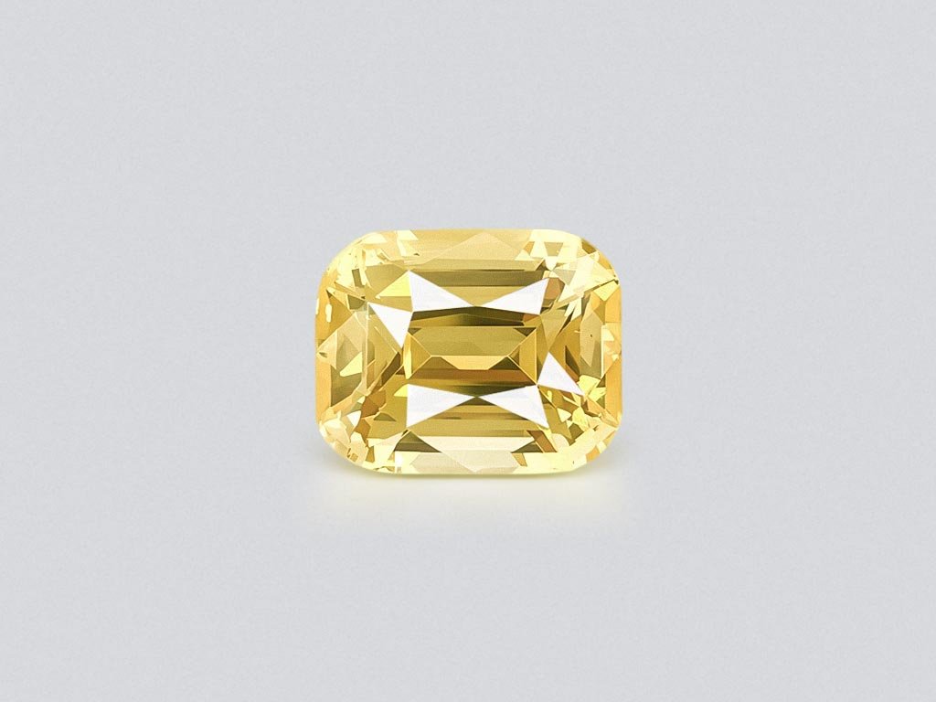 Saphir jaune taille coussin non raffiné 6,37 carats, Sri Lanka Image №1