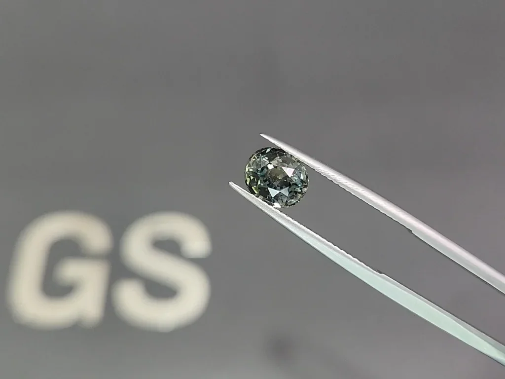 Saphir ovale bleu sarcelle non chauffé de 2,53 carats, Sri Lanka Image №3