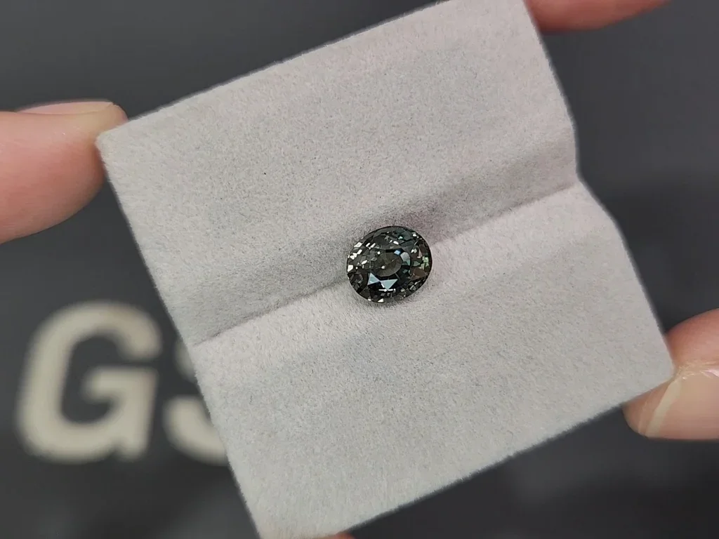 Saphir ovale bleu sarcelle non chauffé de 2,53 carats, Sri Lanka Image №4