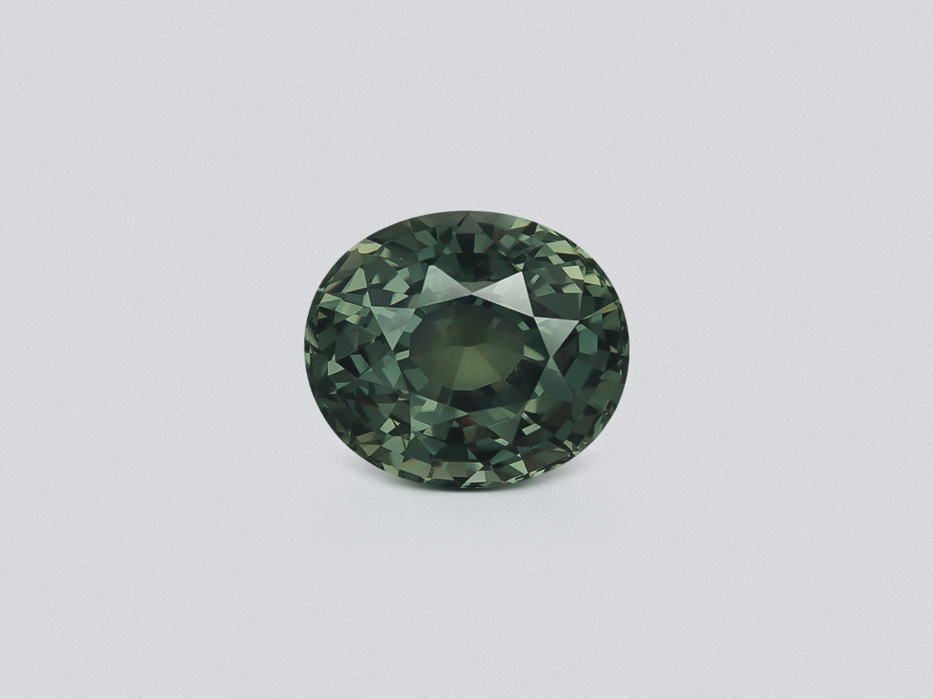 Saphir ovale bleu sarcelle non chauffé de 2,53 carats, Sri Lanka Image №1