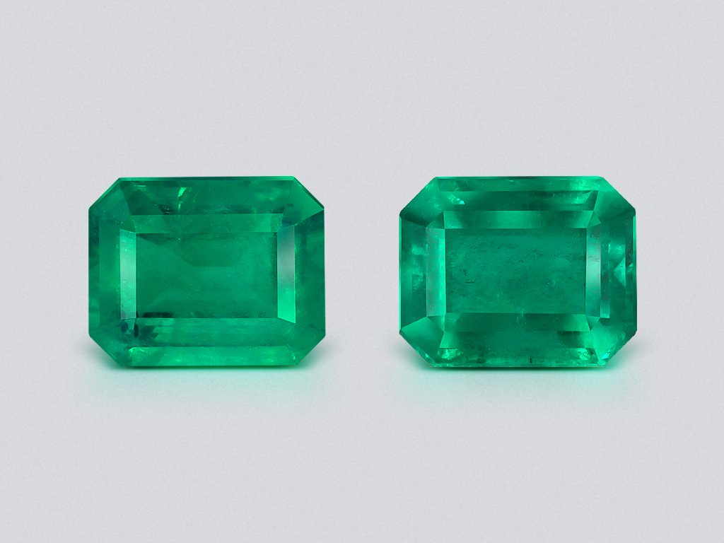 Paar smaragde im achteckschliff 6,89 carats, Sambia Image №1