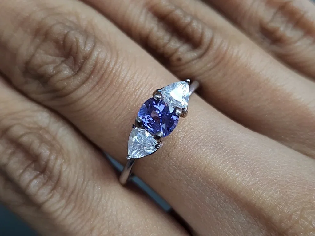 Saphir bleu taille coussin 1,02 carat, Sri Lanka Image №5