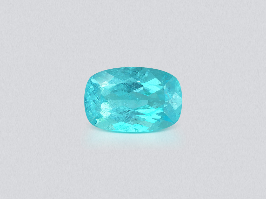 Neonblau Paraíba turmalin im cushion schliff 5,26 karat, Brasilien Image №1