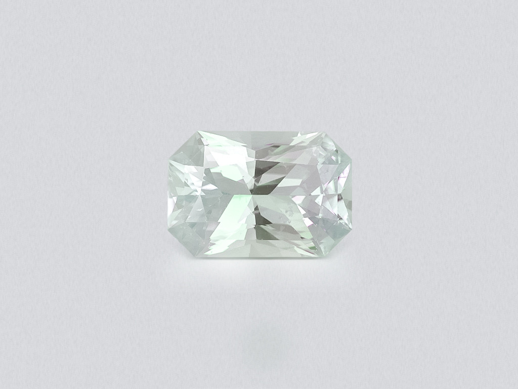 Kunzite light green radiant cut 7.69 carats, Pakistan Image №1