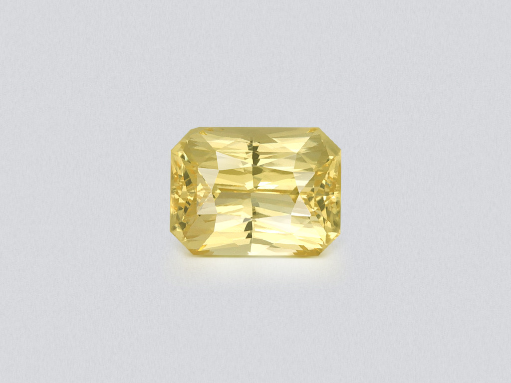 Unbehandelter gelber saphir im radiant-schliff 1,51 karat, Sri Lanka Image №1