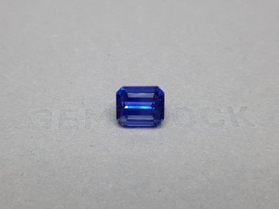 Intense blue octagon cut tanzanite 5.55 ct photo