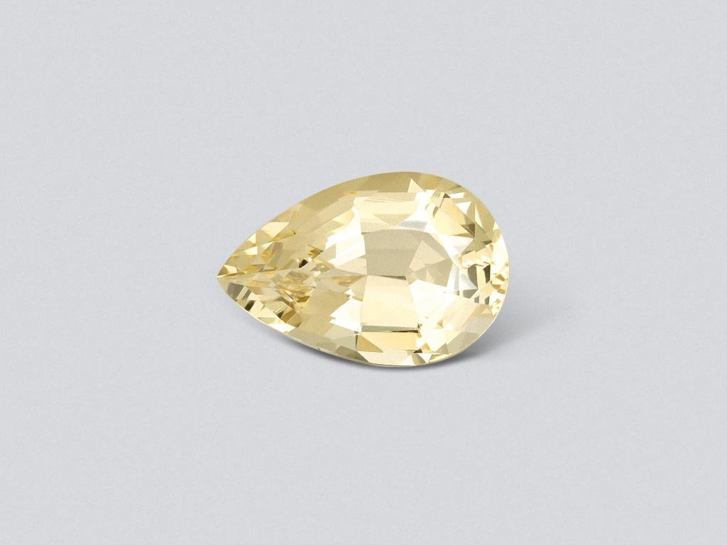 Yellow beryl in pear cut 2.36 carats, Nigeria Image №1