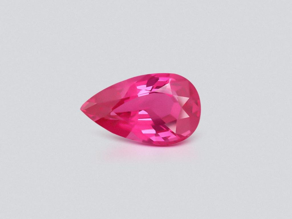 Spinelle Mahenge rose vif taille poire 2,03 carats, Tanzanie Image №2