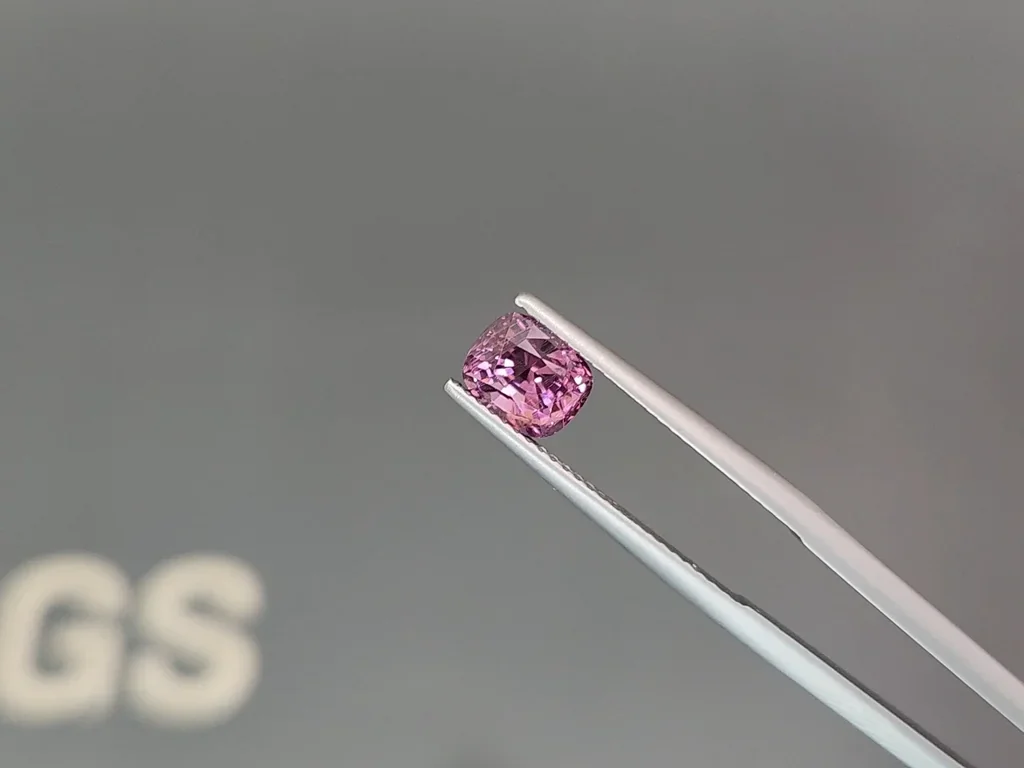 Purple spinel cushion cut 1.69 carats, Vietnam Image №3