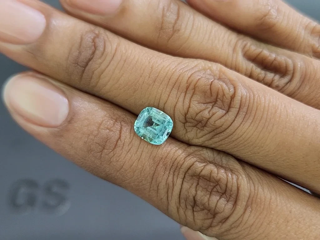 Aquamarin kissenförmiger 1,51 Karat, Madagaskar  Image №2