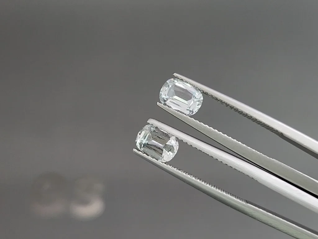 Set of aquamarines cushion cut 3.10 carats, Madagascar Image №4