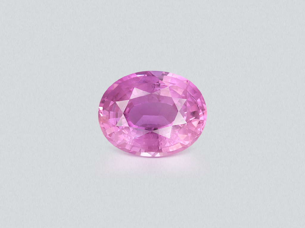 Unheated pink sapphire oval cut 5.52 carats, Sri Lanka Image №1